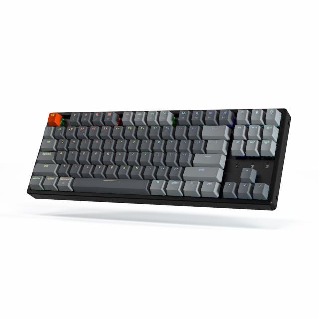 Геймърска Механична клавиатура Keychron K8 Aluminum Hot-Swappable TKL Gateron Red Switch RGB LED ABS