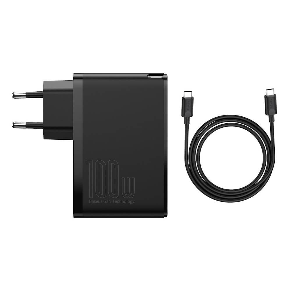Зарядно устройство Baseus CCGAN2P-L01 GaN 2 Pro Charger 100W черно