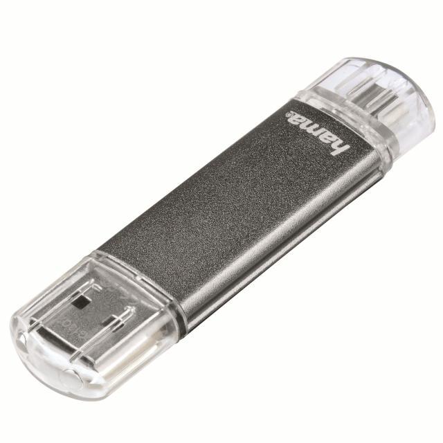 USB памет HAMA Тип USB-C Laeta, 16GB, USB 3.1 Type-C, Сребрист