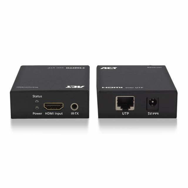 HDMI Extender (усилвател) ACT AC7810, усилва HDMI сигнал до 60 м по UTP кабел