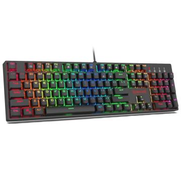 Клавиатура Redragon Surara механична геймърска RGB K582RGB-BK red switches