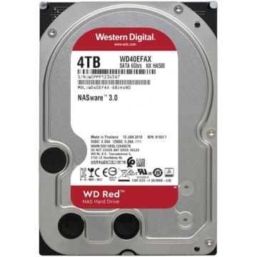 Хард диск WD RED, 4000 GB, 5400RPM, 256MB, SATA 3, WD40EFAX