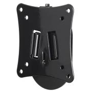 Стенна стойка за TV HAMA, Фиксирана, 10"-26", 25 кг, 5 звезди, Черна