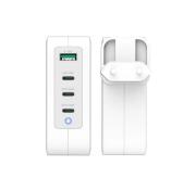 Мрежово зарядно 220V j5create JUP43130E 130W, 4 порта, USB-C, USB-A