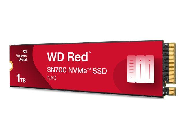 WD Red SSD SN700 NVMe 1TB M.2 2280 PCIe Gen3 8Gb/s internal drive for NAS devices