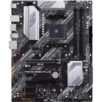 Дънна платка ASUS PRIME B550-PLUS, socket AM4, 4xDDR4, Aura Sync, PCIe 4.0, Dual M.2