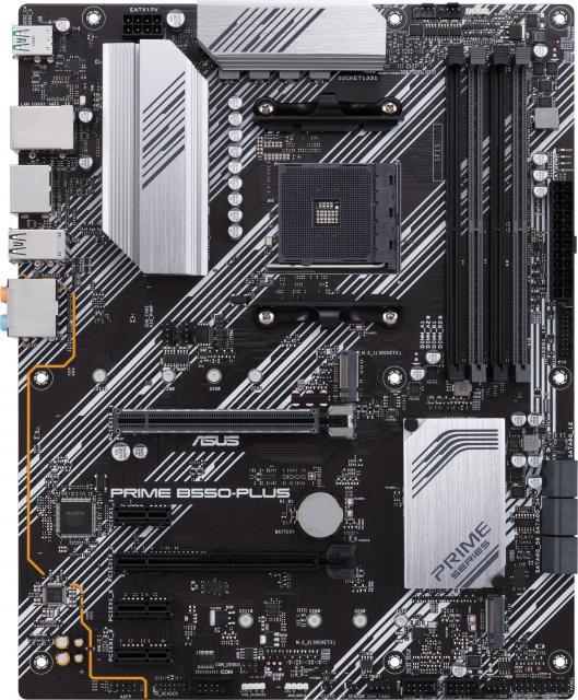 Дънна платка ASUS PRIME B550-PLUS, socket AM4, 4xDDR4, Aura Sync, PCIe 4.0, Dual M.2