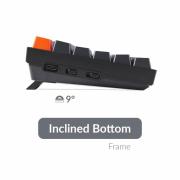 Геймърска механична клавиатура Keychron K4 Hot-Swappable Full-Size Gateron Brown Switch RGB Backlight, Aluminium Frame