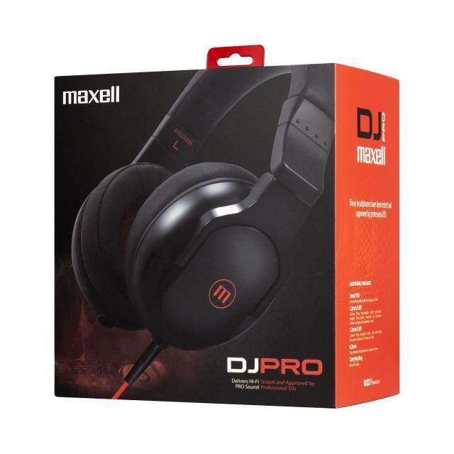 Слушалки  MAXELL HP-DJPRO, С големи наушници, 3.5 mm, Черни