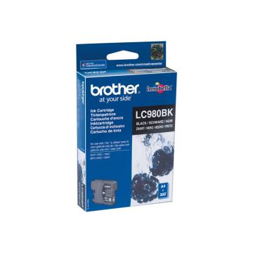 BROTHER LC-980 ink cartridge black standard capacity 6ml 300 pages 1-pack