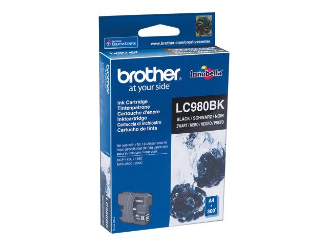 BROTHER LC-980 ink cartridge black standard capacity 6ml 300 pages 1-pack