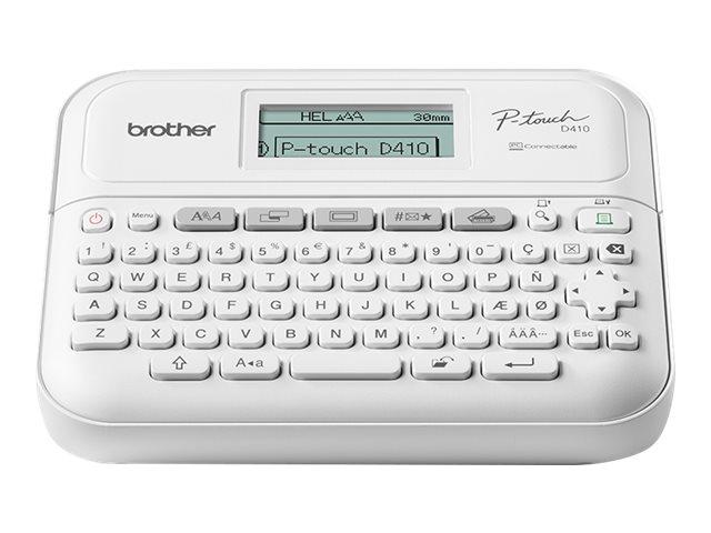 BROTHER PTD410YJ1 Label printer desktop TZe 3.5-18mm easy-to-read graphic display
