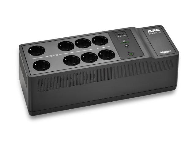 APC Back-UPS 500VA 8 schuko outlets 230V 1 USB charging port
