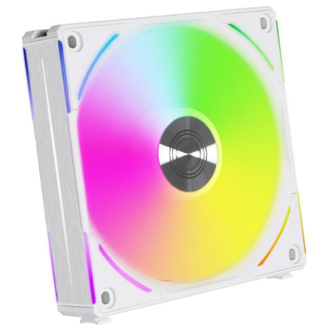 Вентилатор Lian Li UNI AL120 V2, ARGB, Бял
