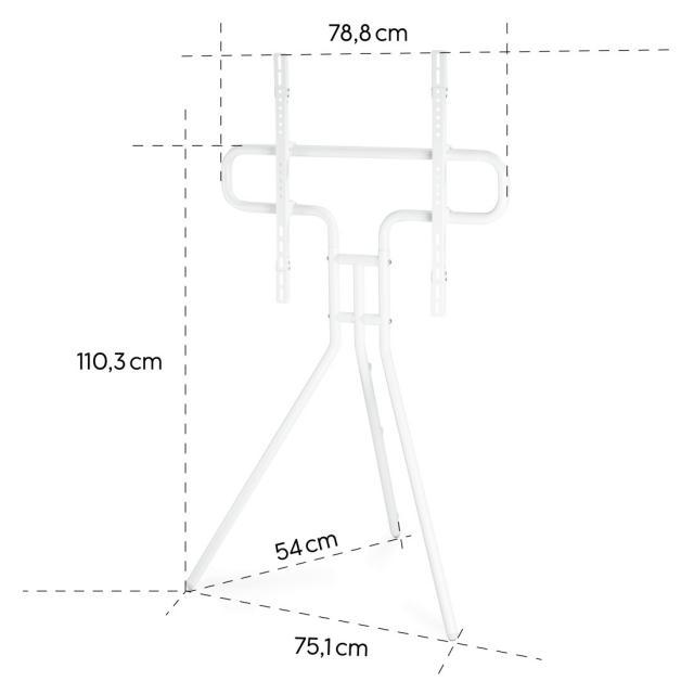 Стойка за TV HAMA Easel design, до 191см / 75", 600x400, Бяла