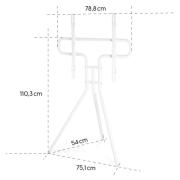 Стойка за TV HAMA Easel design, до 191см / 75", 600x400, Бяла