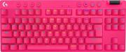 Геймърска механична клавиатура Logitech G Pro X TKL Lightspeed Tactile Switch, Magenta