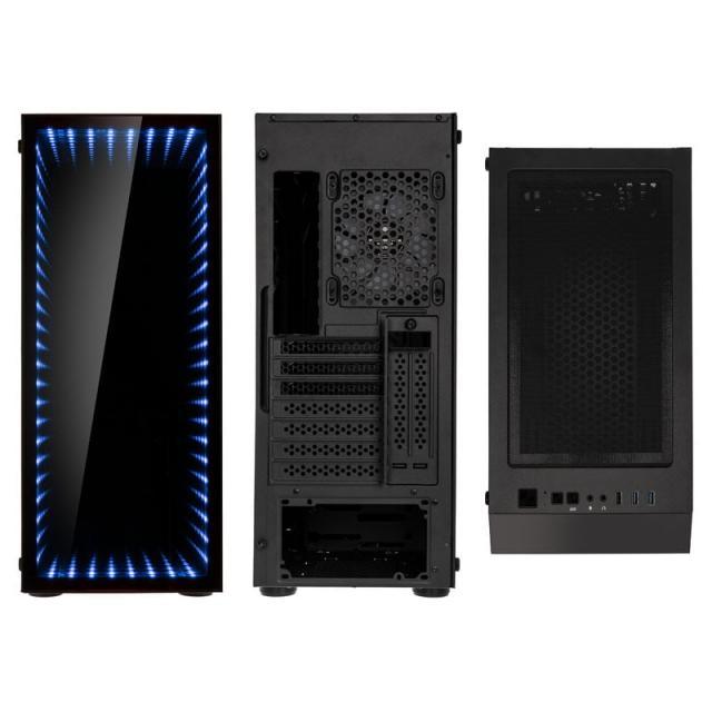 Кутия Kolink Void Rift RGB TG, Midi-Tower, Black Window, ATX, Черна