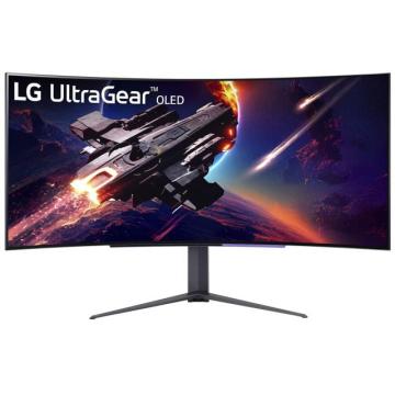 Монитор LG UltraGear 45GR95QE-B - 45 inch OLED Curved WQHD (3440 x 1440), 240Hz, 0.3ms, G-SYNC Compatible, FreeSync