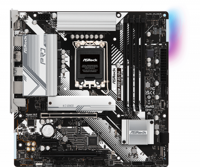 Дънна платка ASRock B760M Pro RS/D4, LGA1700, DDR4, ATX