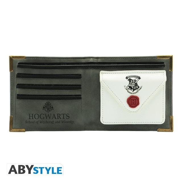 Портфейл ABYSTYLE HARRY POTTER Hogwarts, Метална емблема, Кафяв