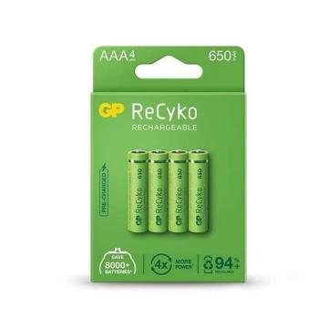 Акумулаторна Батерия GP R03 AAA 650mAh NiMH 65AAAHCE-EB4, 4 бр. в опаковка