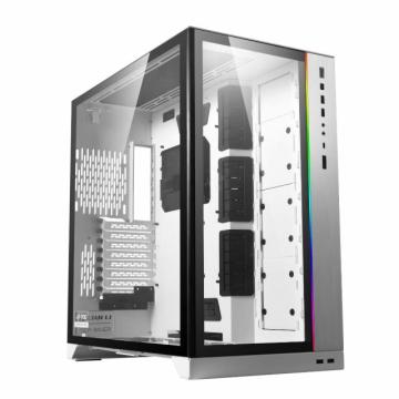 Кутия Lian Li PC-O11 Dynamic XL ROG Certified Mid-Tower, Tempered Glass, Бяла