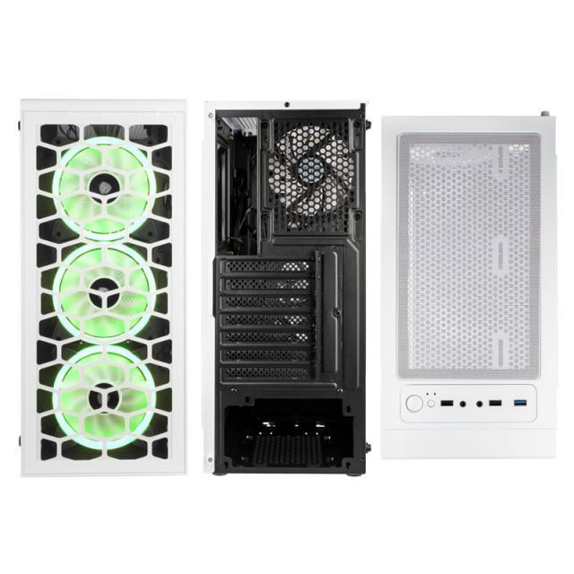 Кутия Kolink Observatory Lite RGB Mid-Tower, Бяла