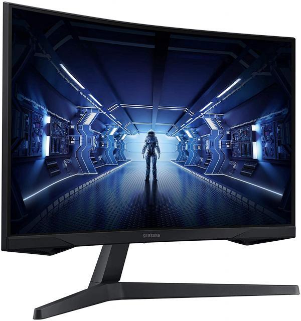 Монитор Samsung Odyssey G5 32 inch, VA 1000R 2560x1440, 144Hz, 1 ms, FreeSync Premium, DisplayPort, HDMI, Черен