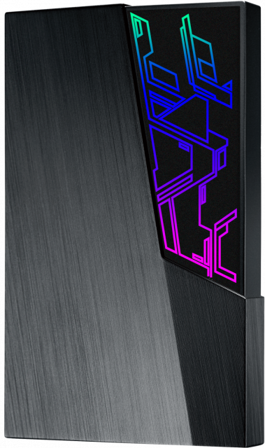 Външен Хард Диск ASUS FX 1TB - 2.5", USB 3.1 Gen1, 256-bit AES, Automatic Backup, Aura Sync RGB