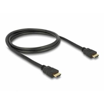 Кабел Delock High Speed, HDMI мъжко - HDMI A мъжко, 4K, 1.0 m, Ethernet