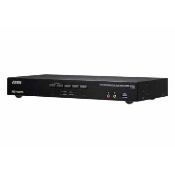 KVM превключвател ATEN CS1844-AT-G, 4 порта USB 3.0, За 2 HDMI монитора