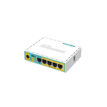 Рутер MiKrotik RB750UPr2, 10/100 Mbps, PoE, 64 MB, CPU 650MHz, Бял