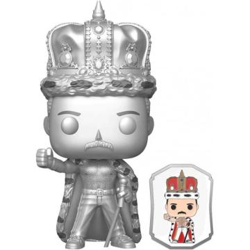 Фигурка Funko Pop! Rocks: Queen - Freddie Mercury King (Platinum) with Pin (Special Edition) #184 Vinyl