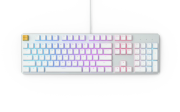 Геймърскa механична клавиатура Glorious White Ice GMMK RGB Full Size, Gateron Brown US Layout