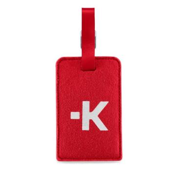 Етикетник за багаж Skross Luggage Tags, Карта за контакт, Червен