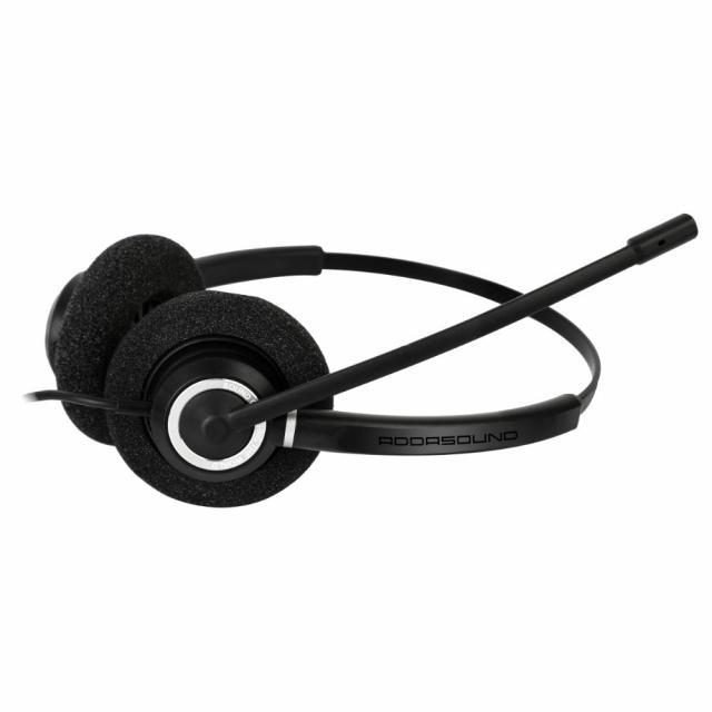 Слушалки с микрофон Addasound Crystal 2732 Duo, UC,QD, черни