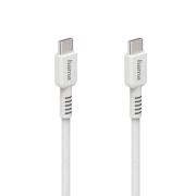 Кабел за зареждане HAMA "Eco", USB-C - USB-C, 1 м, бял