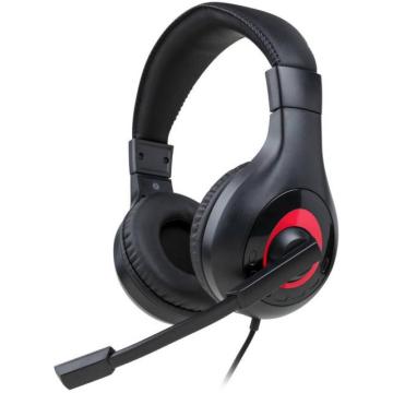 Геймърски слушалки Nacon Bigben Nintendo Switch Headset V1, Микрофон, Черен/Червен