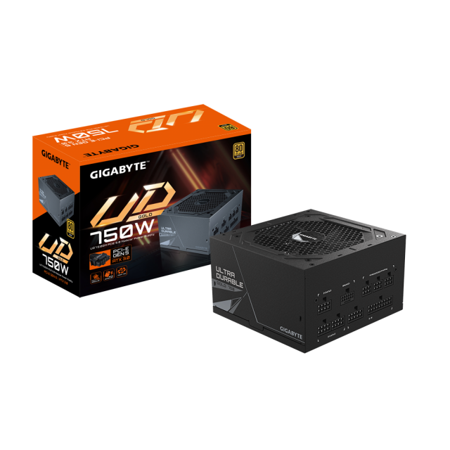 Захранващ блок Gigabyte UD750GM PG5, 750W, 80+ GOLD, Modular