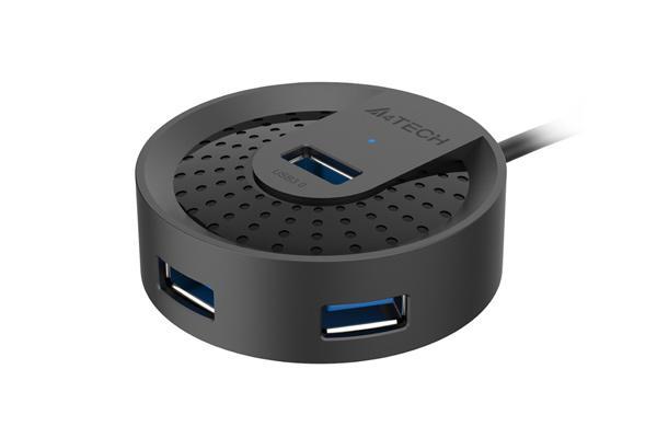 USB хъб A4tech HUB-30C, 4 портов, USB 3.0, 5120 Mbit/s, Черенa
