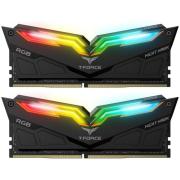 Памет Team Group T-Force Night Hawk Black RGB DDR4 16GB (2x8GB) 3200MHz CL18 TF14D416G3200HC16CDC01, Черна 