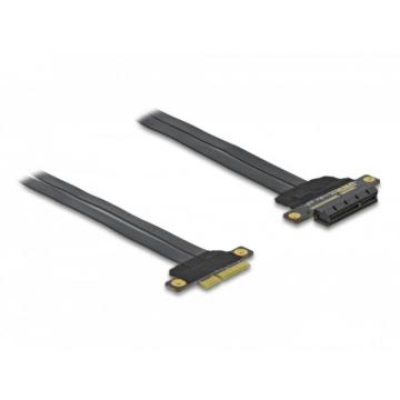 Riser карта DeLock, PCI Express x4 към x4, 30 см.