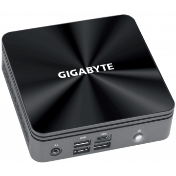 Настолен компютър Gigabyte Brix BRi5H-10210, Intel Core i5-10210U, 2 x SO-DIMM DDR4, SSD NVMe, USB-C, WF+BT, black