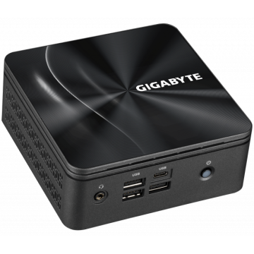 Настолен компютър Gigabyte Brix BRR5H-4500, AMD Ryzen 5 4500U, 2 x SO-DIMM DDR4, M.2 SSD/HDD, USB Type-C™, WiFi 6 +BT, black