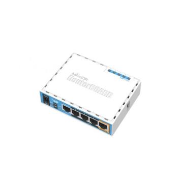 Безжичен Access point MiKrotik HAP RB951UI-2ND, 5 x 10/100 Mbps, PoE, Бял