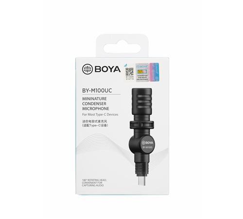 Микрофон BOYA BY-M100UC компактен, USB-C, Android