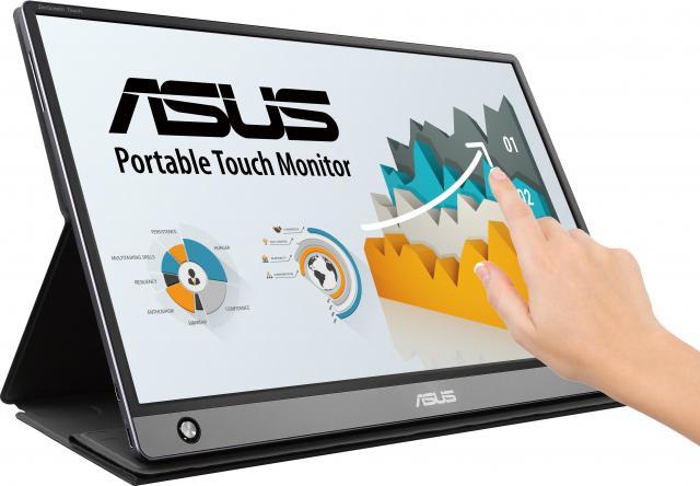 Монитор ASUS ZenScreen Touch MB16AMT, 15.6" FHD (1920x1080) IPS, USB Type-C, Micro HDMI, Battery