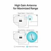 Безжичен адаптер TP-LINK Archer T2U PLUS, AC600, Dual band, USB, външна антена 5 dBi 