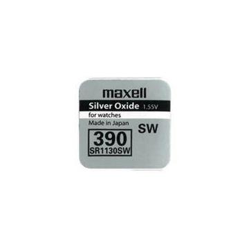 Бутонна батерия сребърна MAXELL SR 1130 SW /AG10/ 389/390/  1.55V